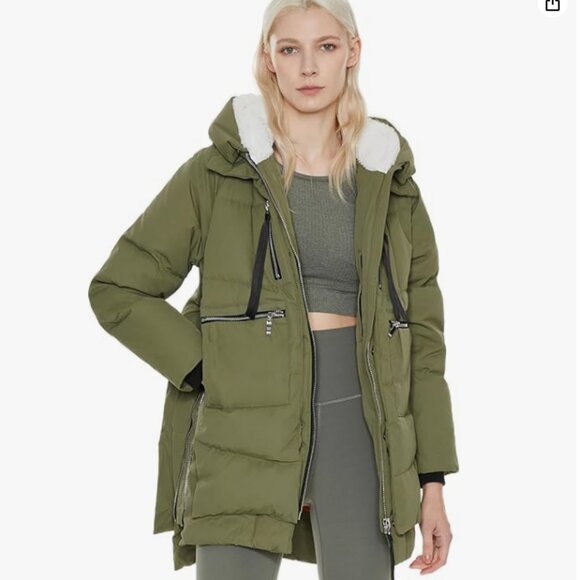 Orolay Jackets & Blazers - Orolay Green Jacket with Orange Lining